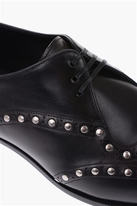 celine jacno derby|Men's Celine jacno studded derby in shiny calfskin .